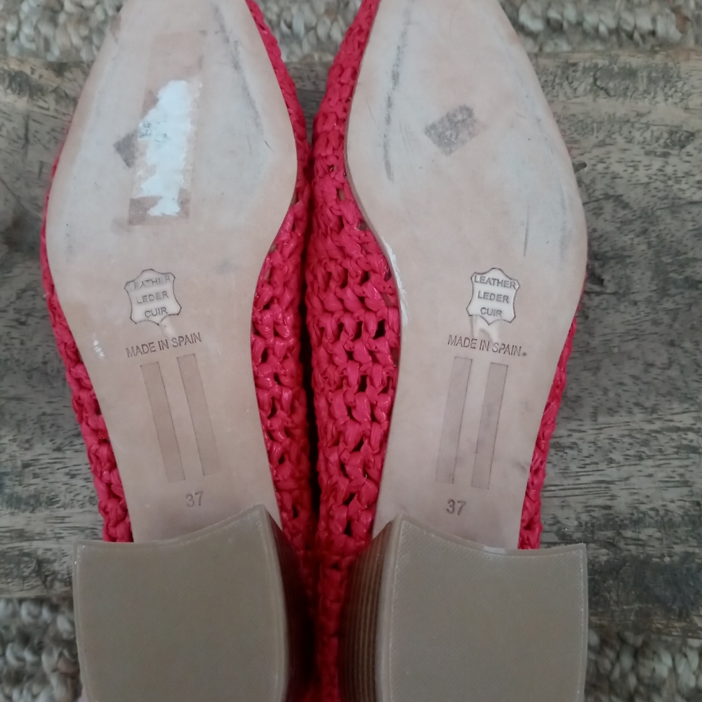 Miista Pink Woven Heels - Picture 5 of 5